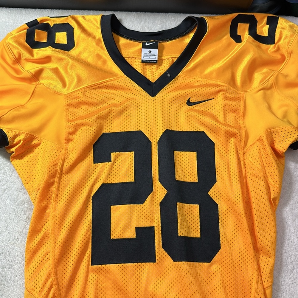 Nike Iowa Hawkeyes Football Jersey Gold and Black Prototype Size Large - Picture 3 of 5